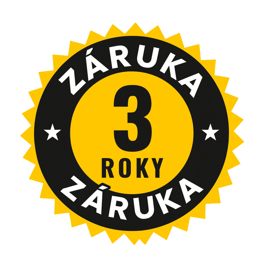 3 roky záruky zdarma
